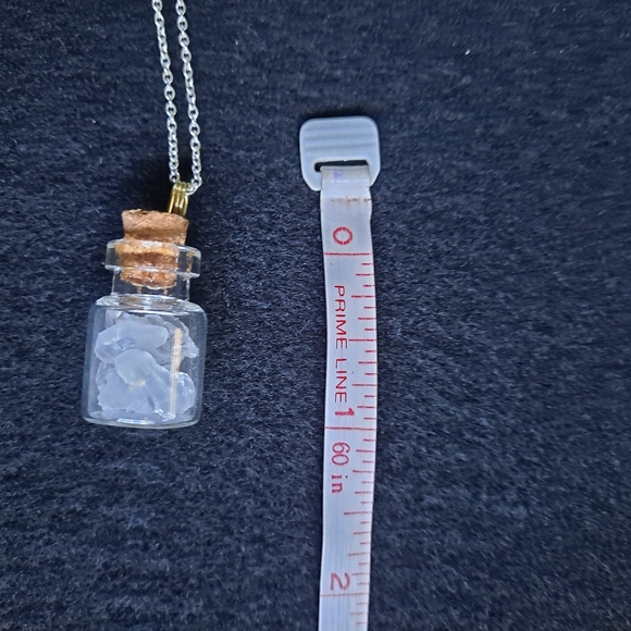 Tiny Glass Bottle Pendant - Picture 4 of 5